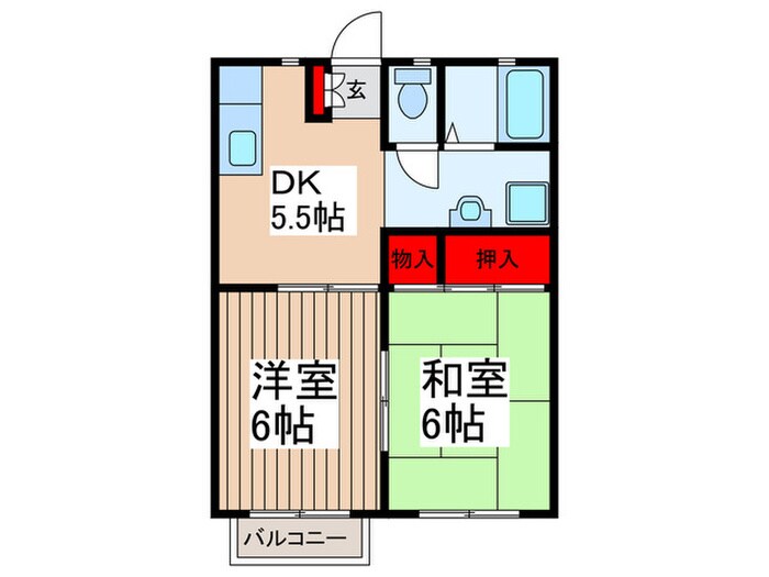 ツインコ－ト壱番館の間取り図