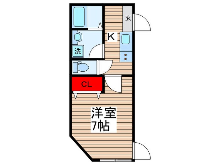 カーサ柴又の間取り図