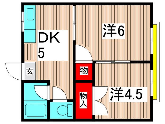 小島コ－ポの間取り図