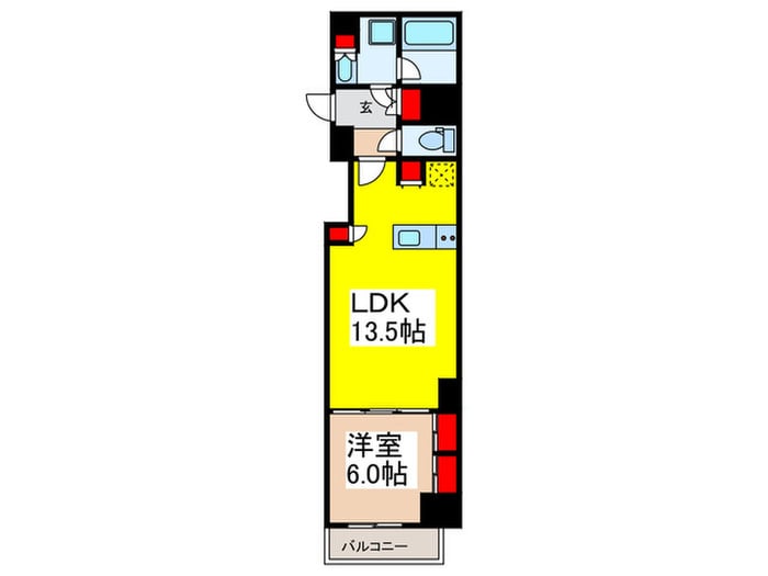 ザ・パークハビオ日本橋三越前の間取り図