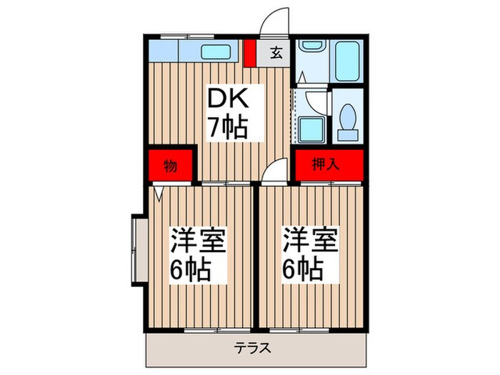 ベルグラン大宮北の間取り図