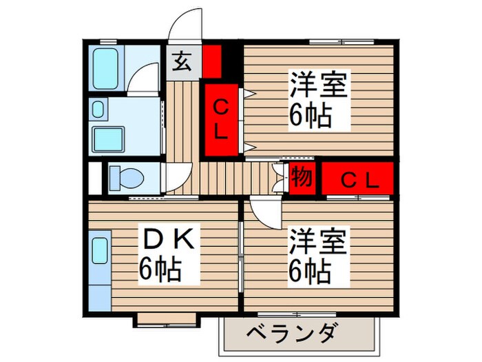 サザンゆりが丘の間取り図