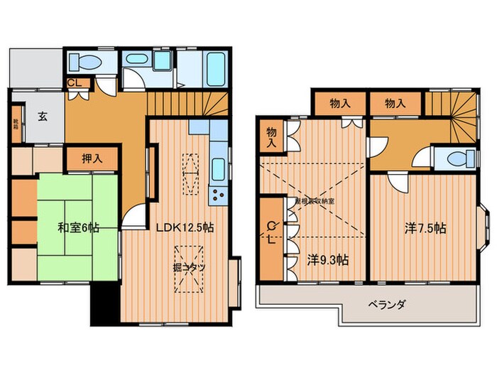 萩山町貸家322の間取り図