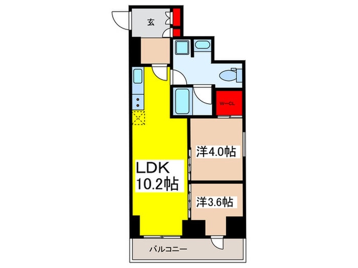 パークアクシス東日本橋の間取り図