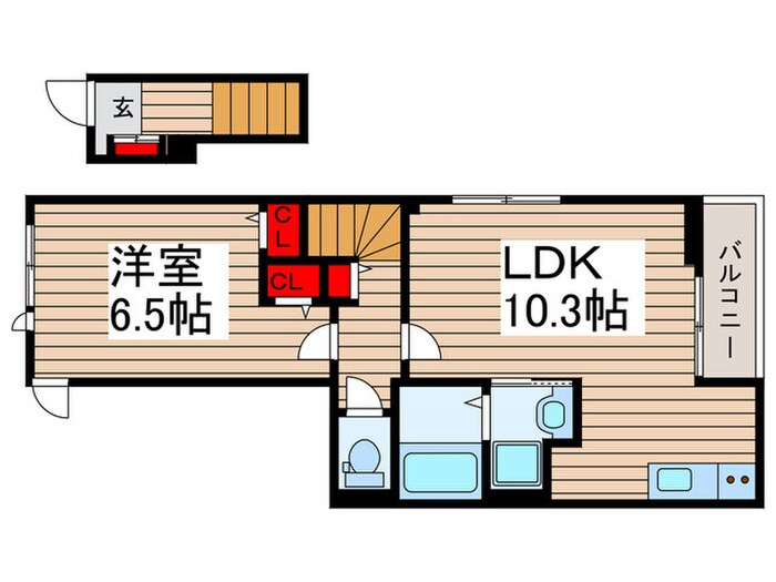 仮）レルージュの間取り図