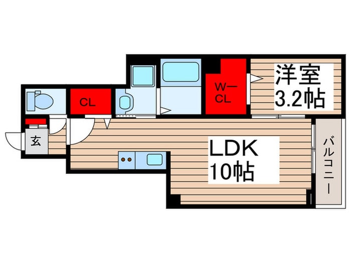 仮）レルージュの間取り図