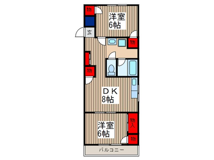 シャルム別所の間取り図