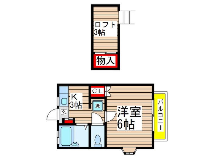 パ－クアベニュ－の間取り図