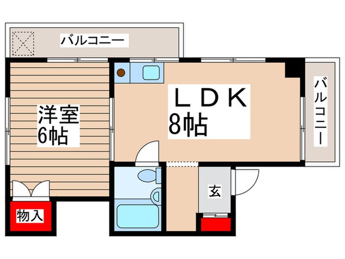 シティハイム曙の間取り図