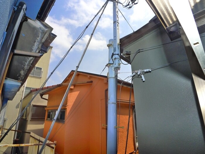 北千住川田貸家の室内からの展望