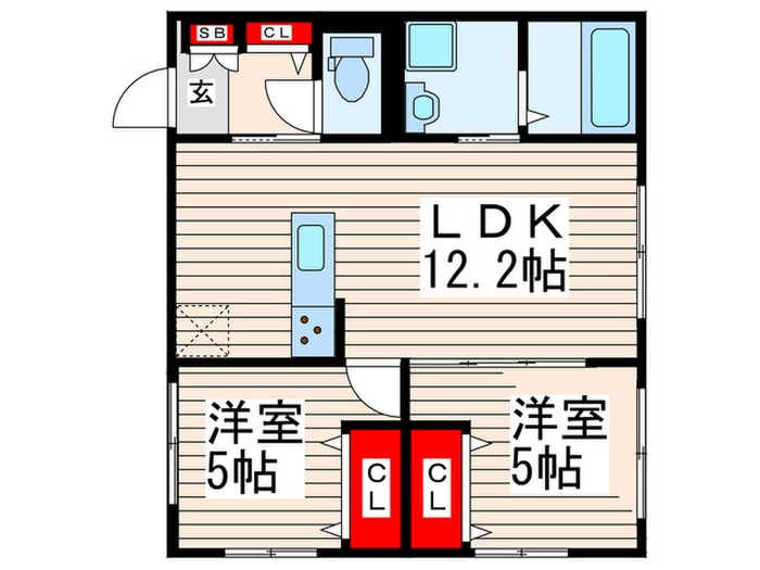 仮）La Maison FUKUの間取り図