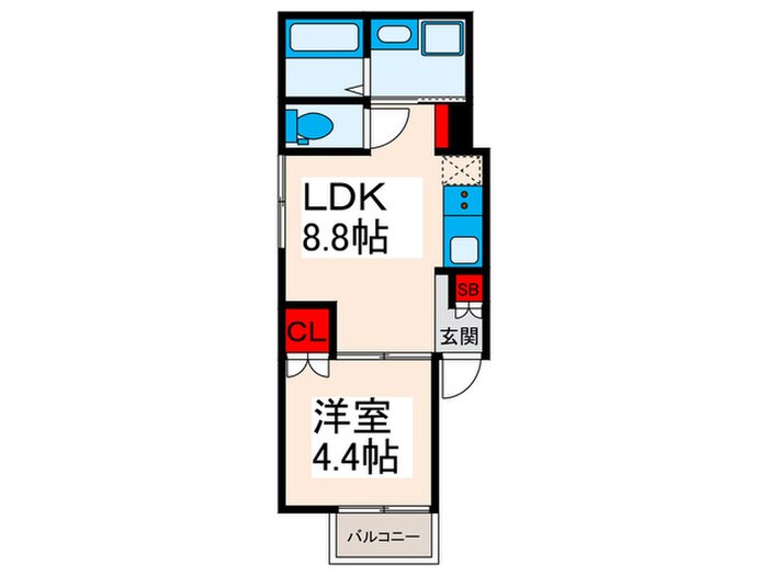 仮)メゾン1244の間取り図