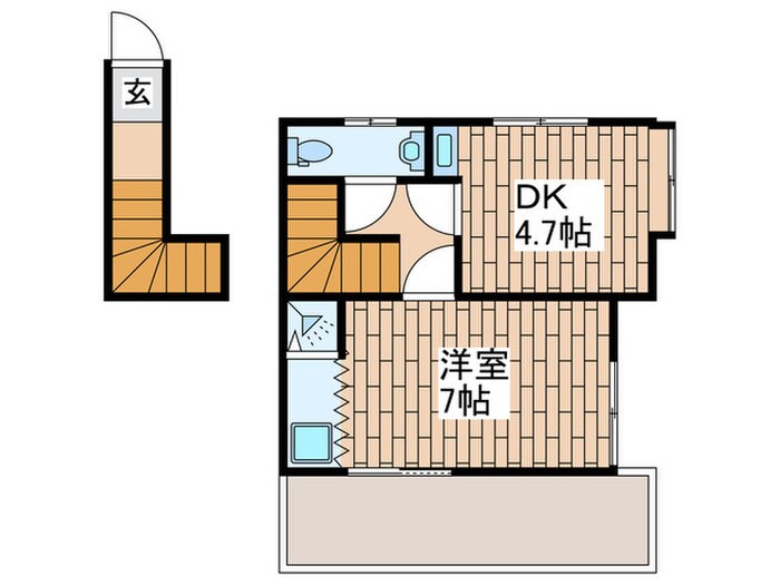 上大岡ハウスの間取り図
