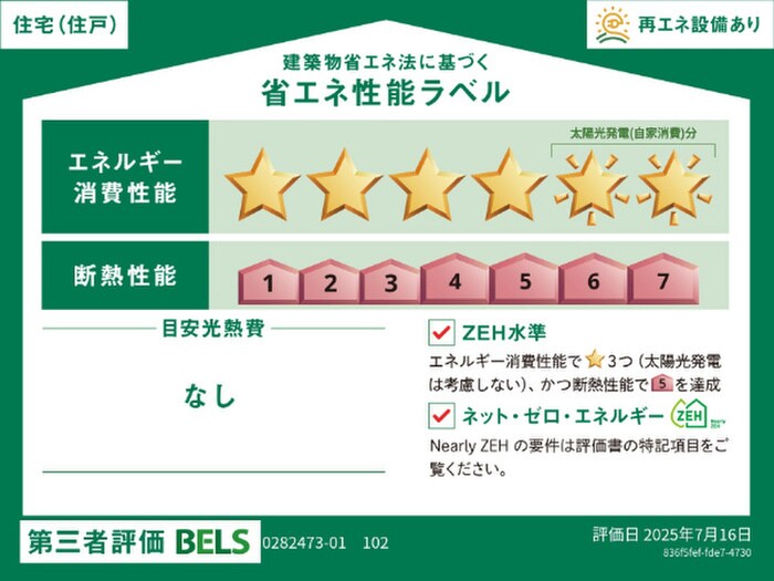 物件内観写真22　(省エネ性能ラベル)