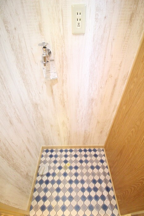 コーポタマの洗濯機置場