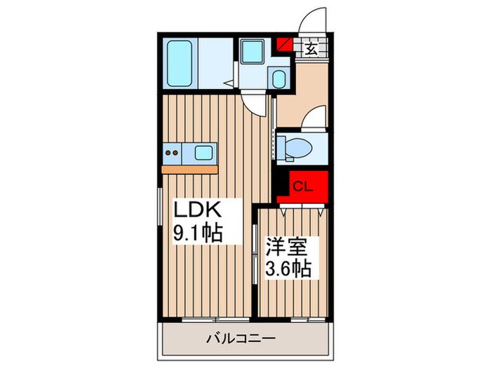 ラ・フェリーチェ大宮の間取り図