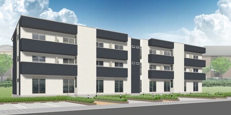 仮）轟町４丁目アパート新築工事外観写真