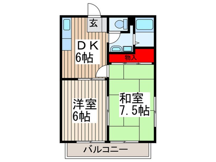 第二サンハイツのぐちの間取り図
