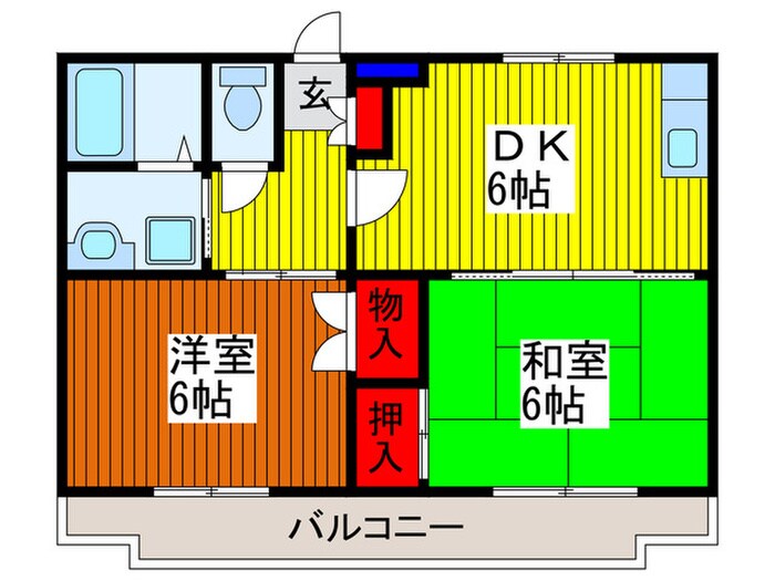 エクセル平柳の間取り図
