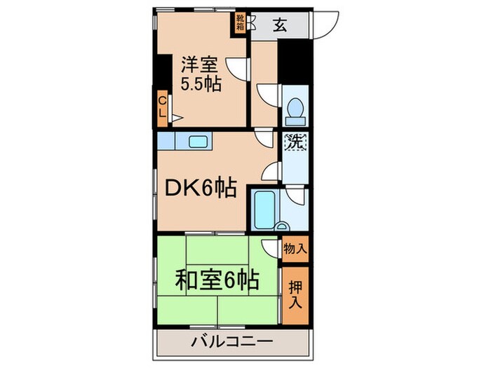 エムエスハイツの間取り図