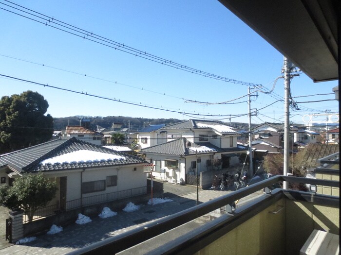 スクウェアーコートの室内からの展望