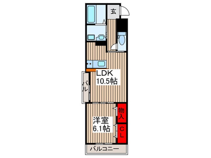 メゾン・シュシュⅡの間取り図