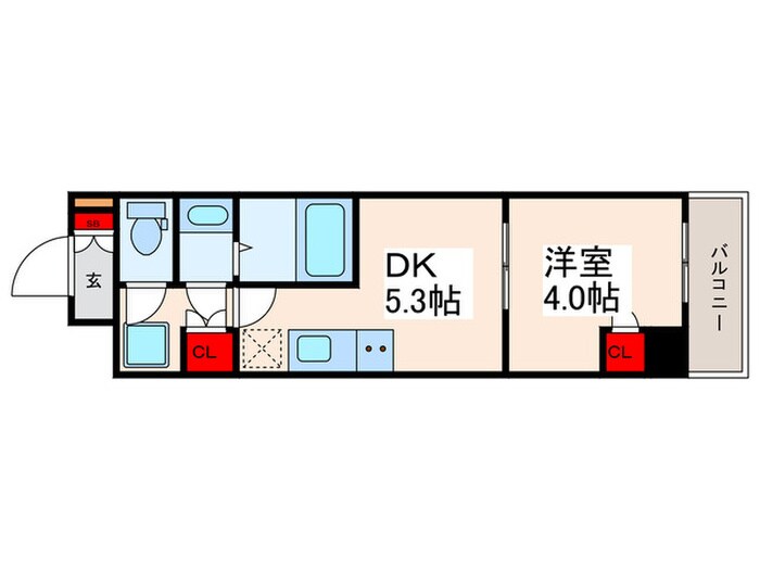 クレストコート町屋の間取り図