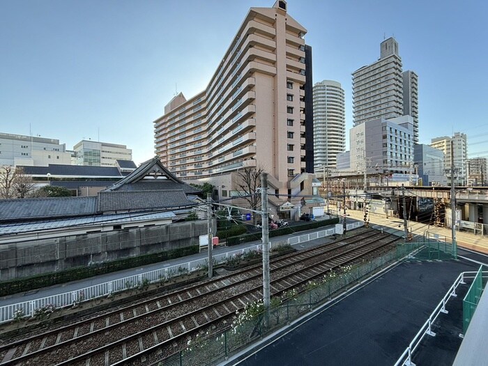 クレストコート町屋の室内からの展望