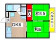馬場ハイツの間取図