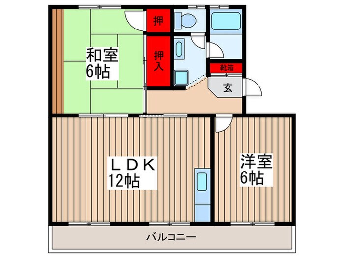 馬込ハイツの間取り図
