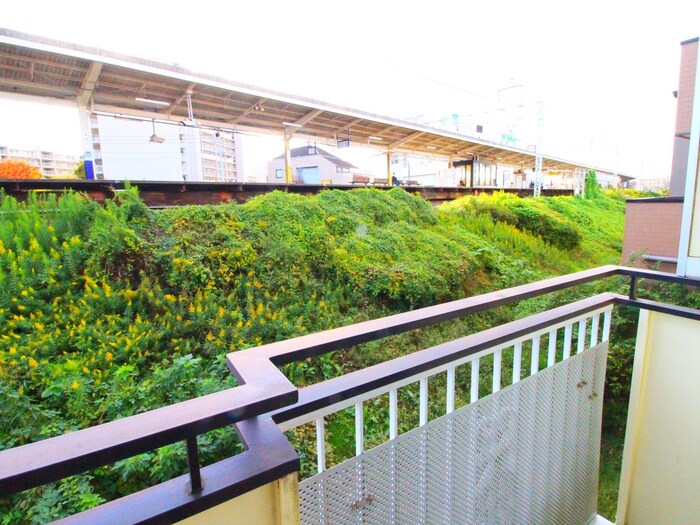 旭ハイツの室内からの展望