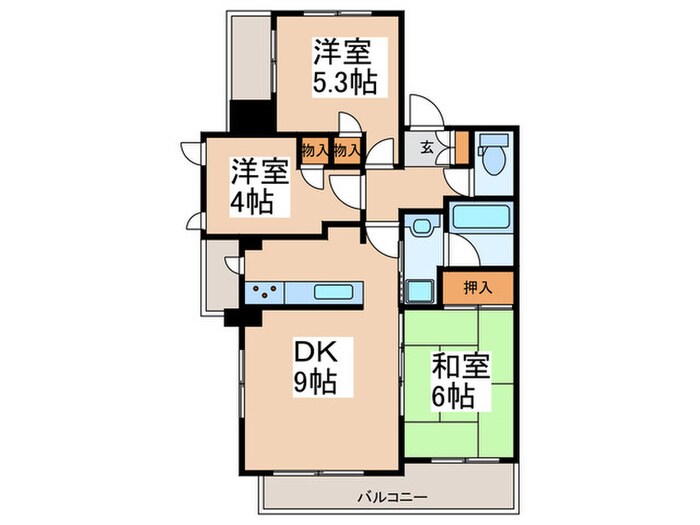 ﾅｲｽ・ｴｽ・ｱﾘｰﾅ川崎駅前通（401）の間取り図