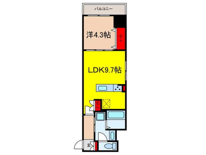 ラグゼナ日本橋の間取り図