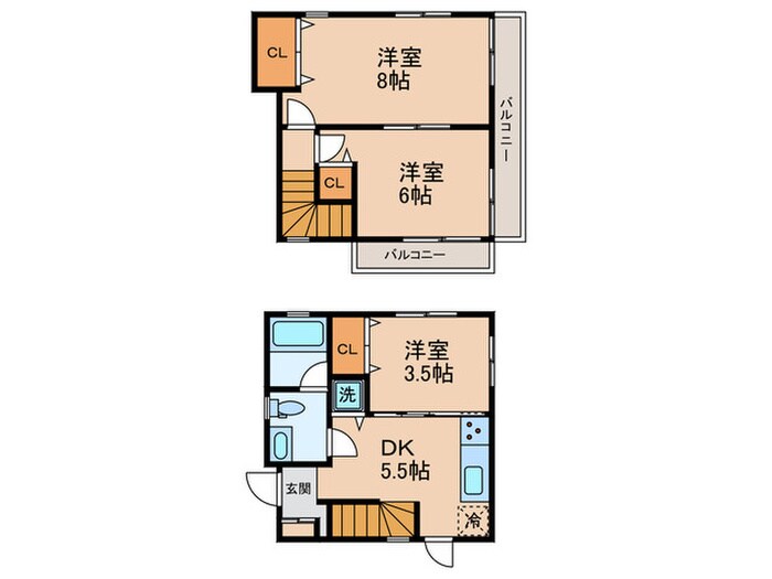 南品川の家の間取り図