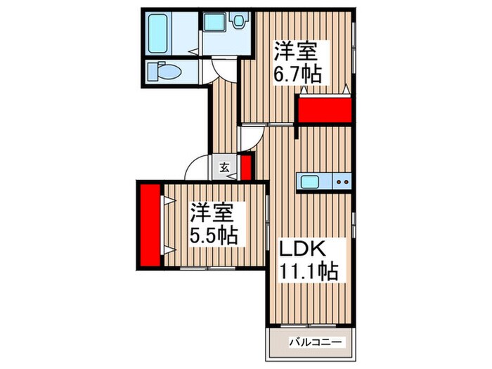 ELegante Srenoの間取り図