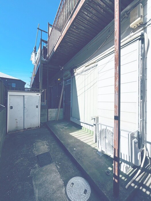 宿連寺テラスハウスのエントランス部分