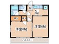 たちばなハイツＢの間取図