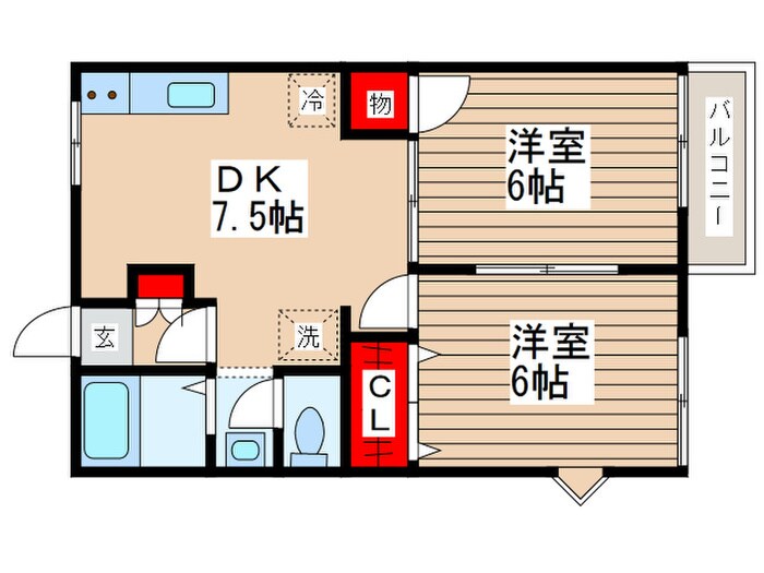 エミネンスＡの間取り図