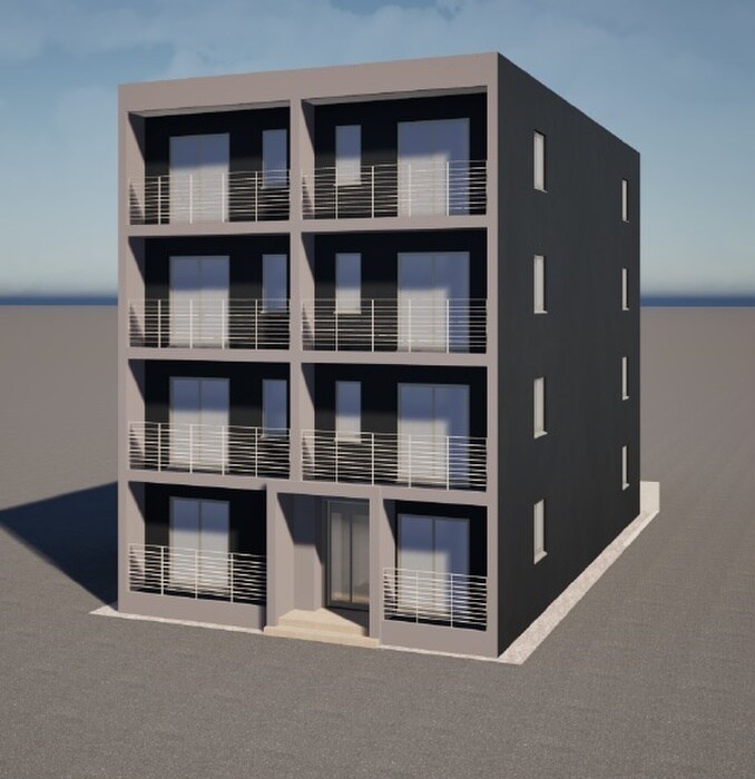 仮）本町２丁目新築工事の完成予想図