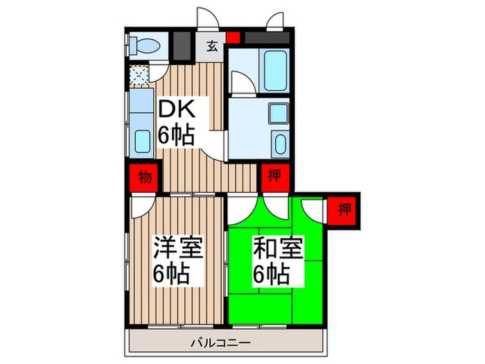 トモエハイツの間取り図