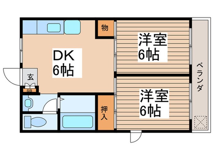 松浦コーポの間取り図