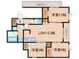 ラディアント桜上水の間取図