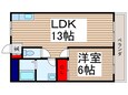 土屋マンションの間取図