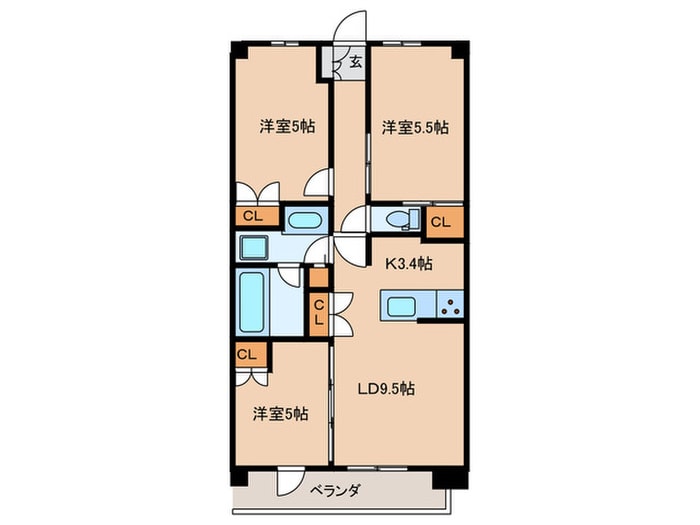 トラープランド蒼麗館の間取り図