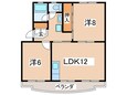 若宮ハイツの間取図
