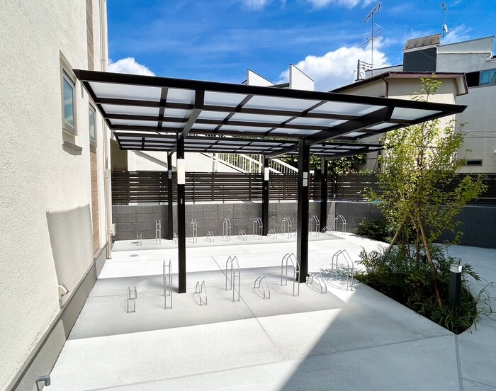 Villetta稲田堤Aの駐輪場