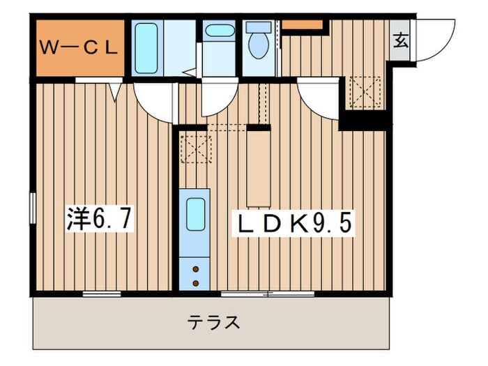 ﾊｰﾐｯﾄｸﾗﾌﾞﾊｳｽﾄｩｷﾞｬｻﾞｰ三ツ境の間取り図