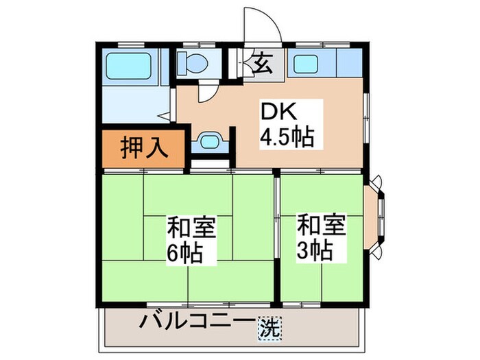 Ｆパレスの間取り図