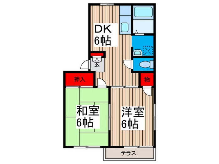 グランモール壱番館の間取り図