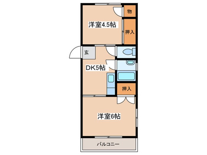 金子マンションの間取り図